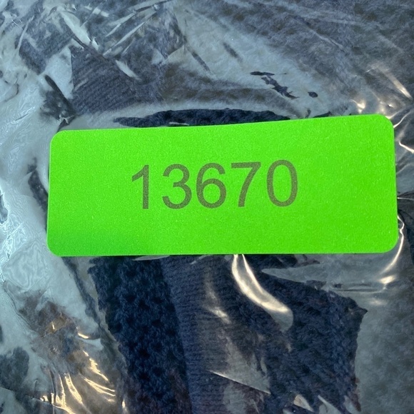 H by Halston Women's Loose Knit Navy See-through Short Sleeve Sweater Top 2XL - Picture 8 of 8